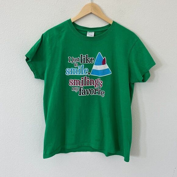 I just like to smile, Smiling's My Favorite! Buddy The Elf T-Shirt Large - Picture 2 of 10